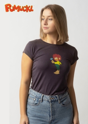 T-Shirt "Pumuckl Blume" - graphit